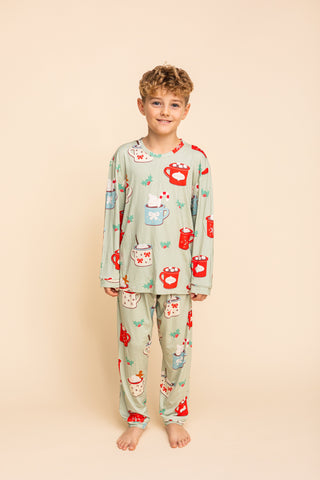 Kids' Pajamas Set "GREEN"