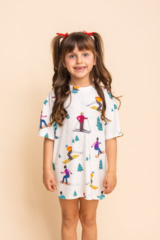 Kids' Long Tee "T'AS SKI FAUT"