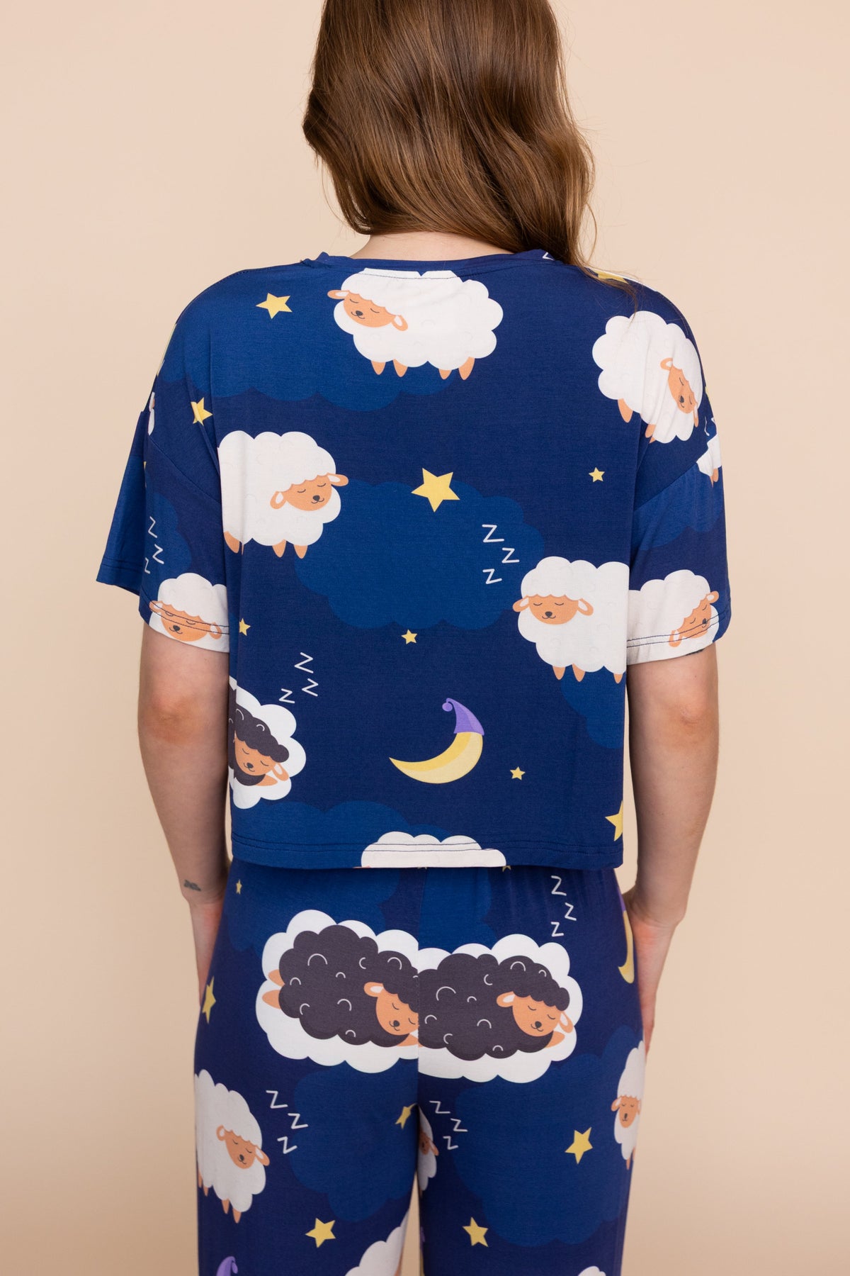 Pajama Crop Top "WHY SO SHEEP"