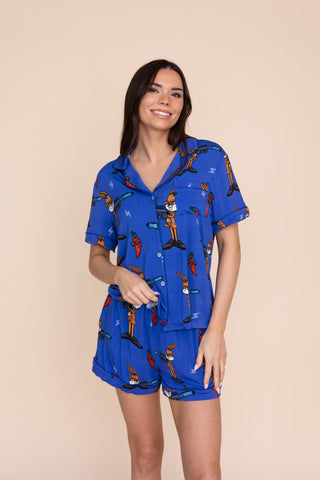 Pajama Blouse "SAUTE QUI PEUT"