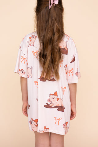Kids' Long Tee "P'TITE COCHONNE"