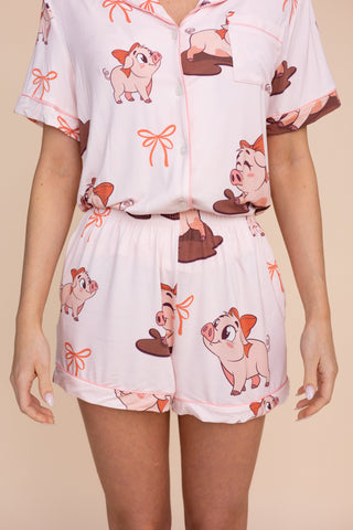 Pajama Shorts "P'TITE COCHONNE"