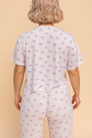 Pajama Crop Top "BOUCLE-LA"