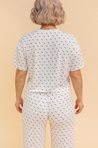 Pajama Crop Top "PIECE OF MY HEART"