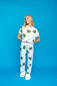 Pajama Crop Top "TREESOME"