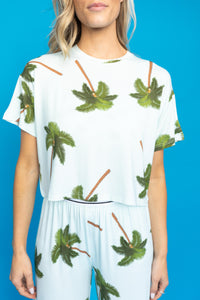 Pajama Crop Top "TREESOME"