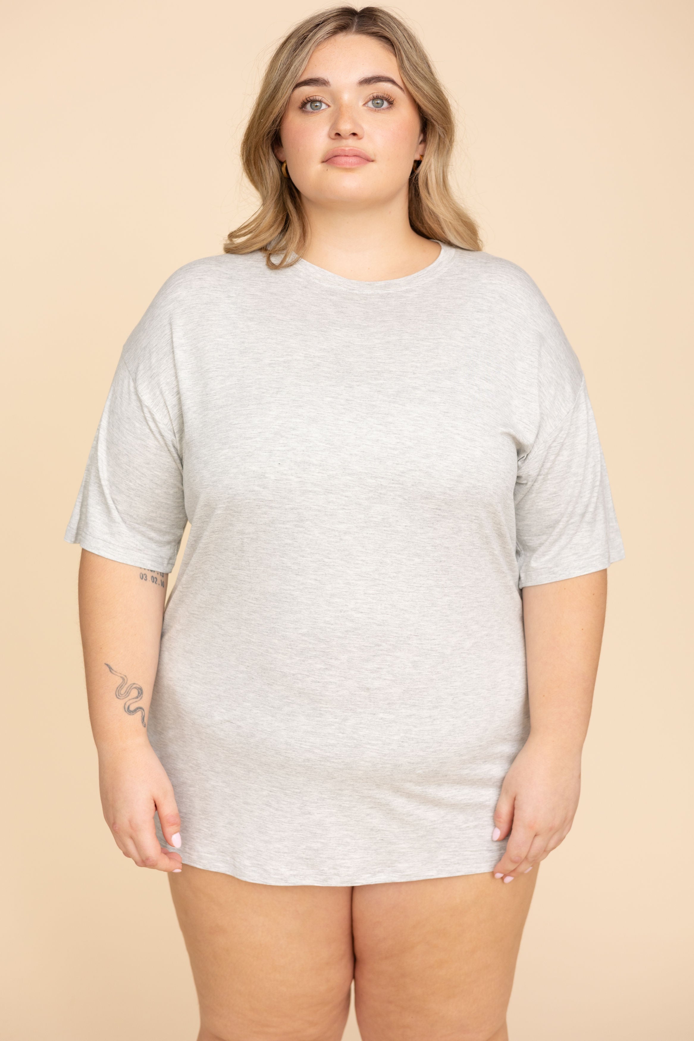 Unisex Long Tee "GRAY"