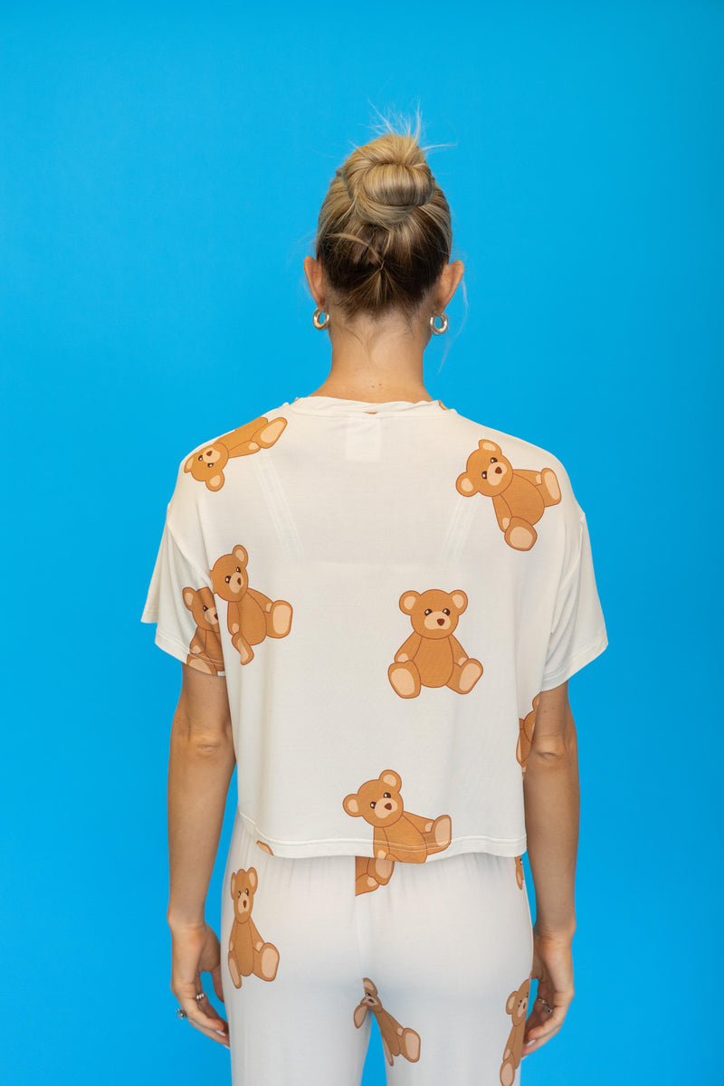 Pajama Crop Top "MY TEDDY BEAR"