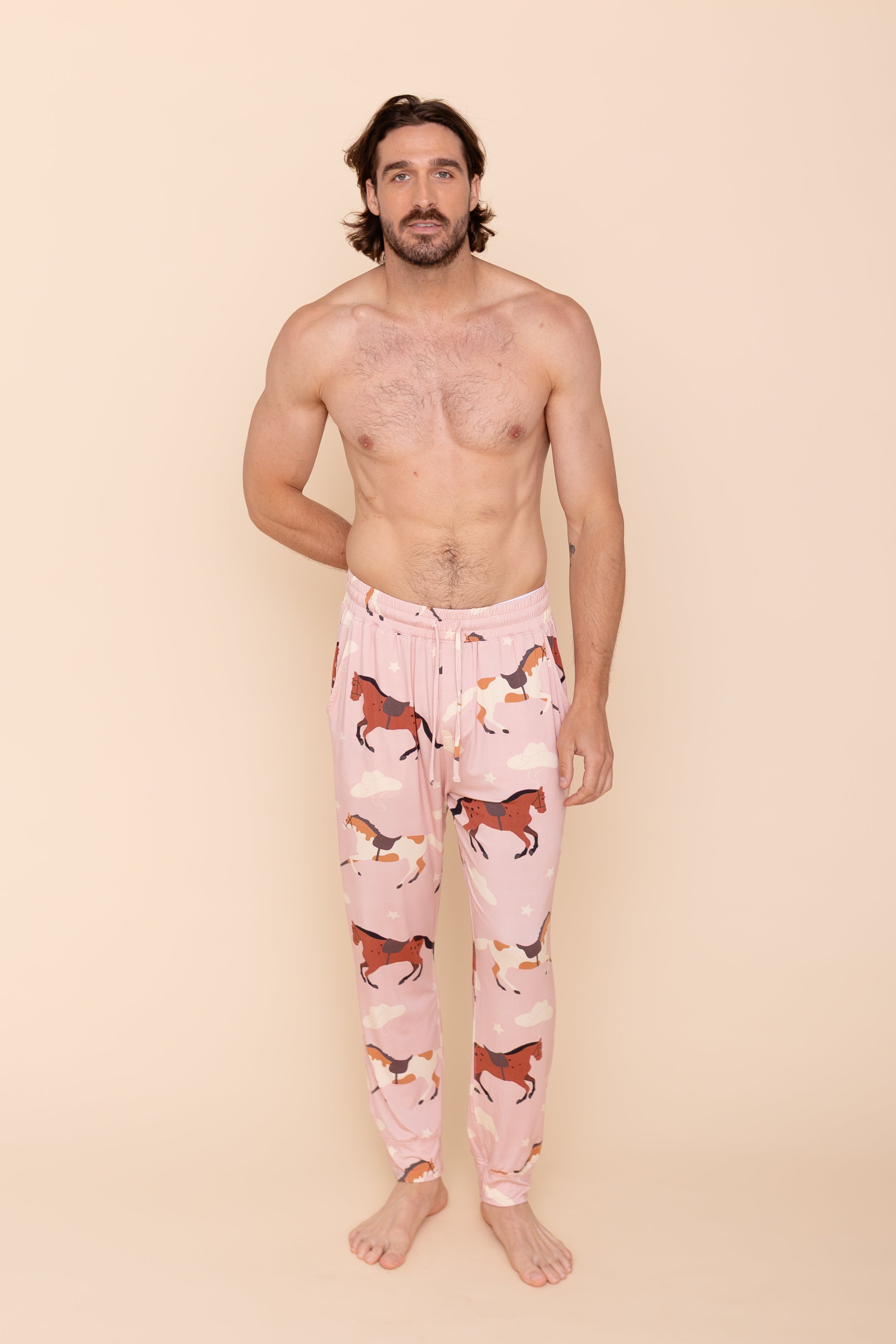 Unisex Pajama Joggers "EN SELLE MA BELLE"