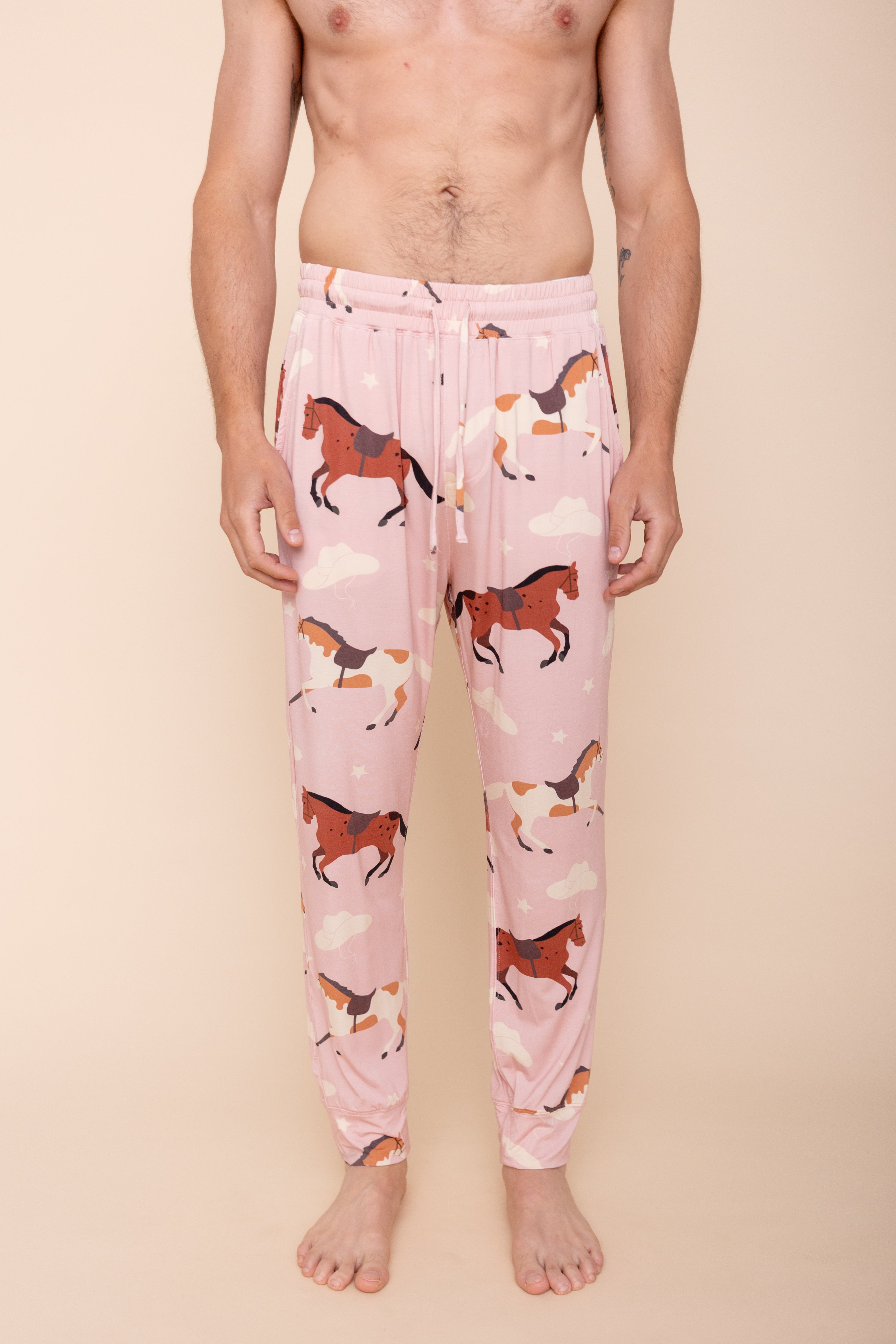 Unisex Pajama Joggers "EN SELLE MA BELLE"