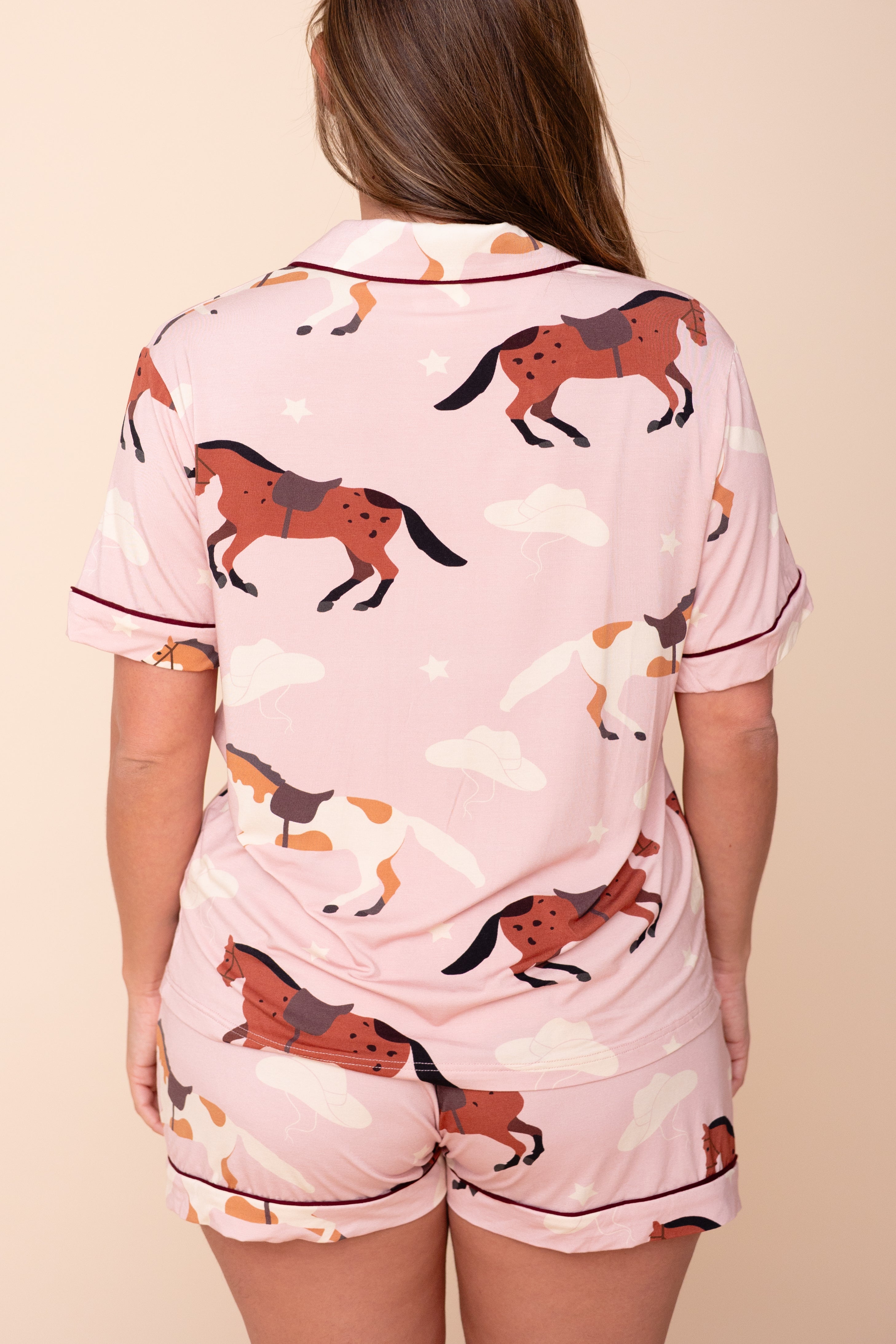 Pajama Blouse "EN SELLE MA BELLE"