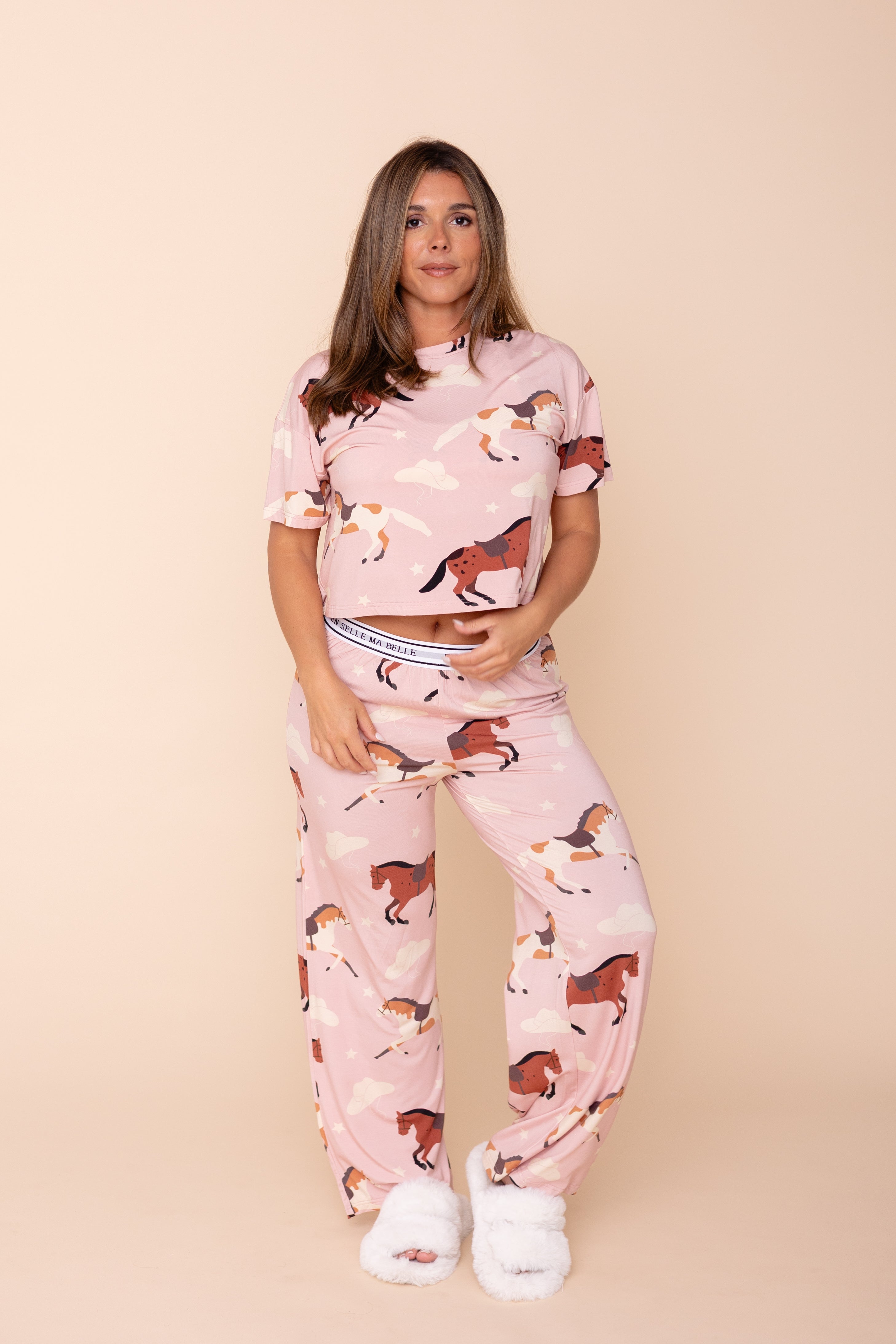 Pajama Shirt "EN SELLE MA BELLE"