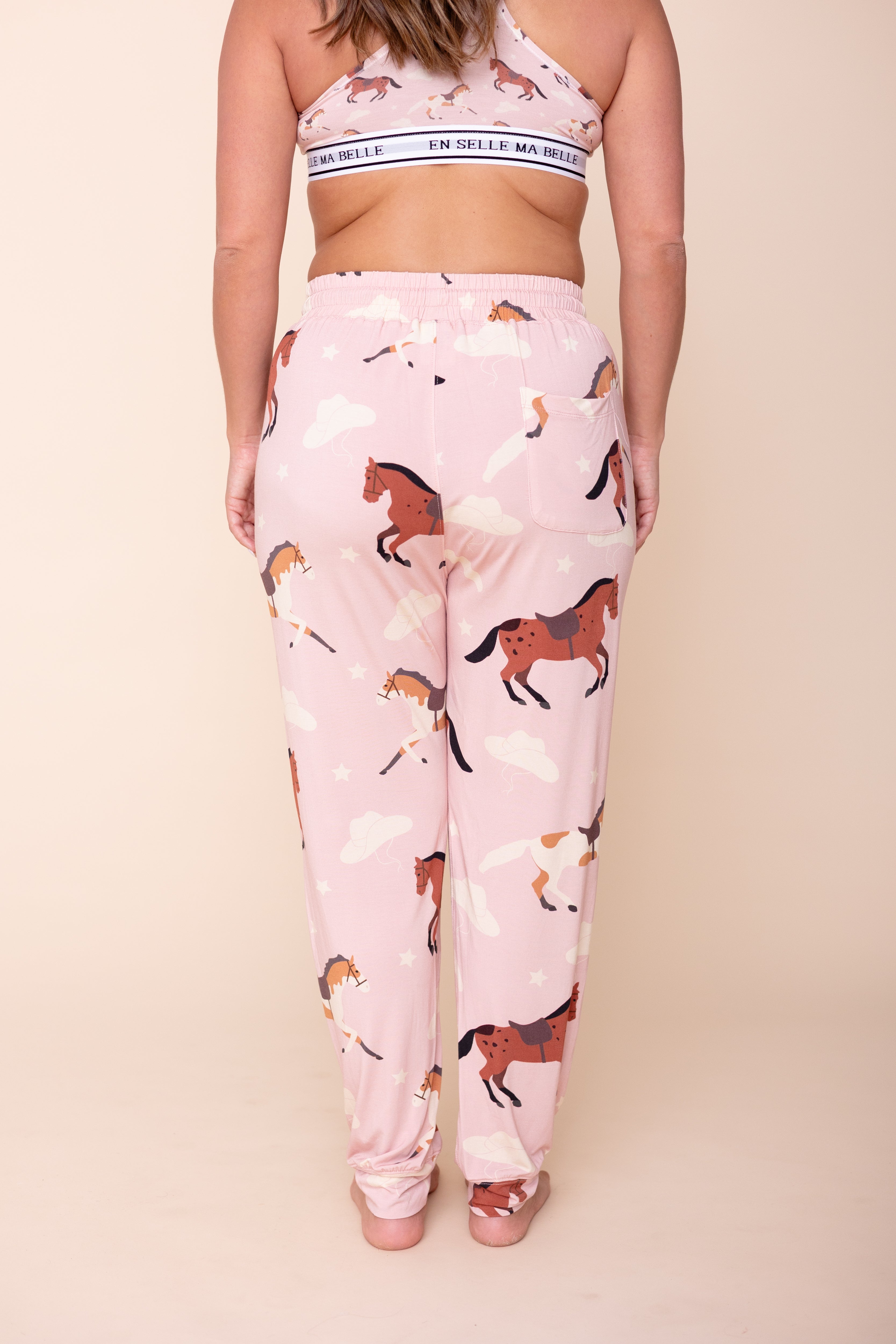 Unisex Pajama Joggers "EN SELLE MA BELLE"