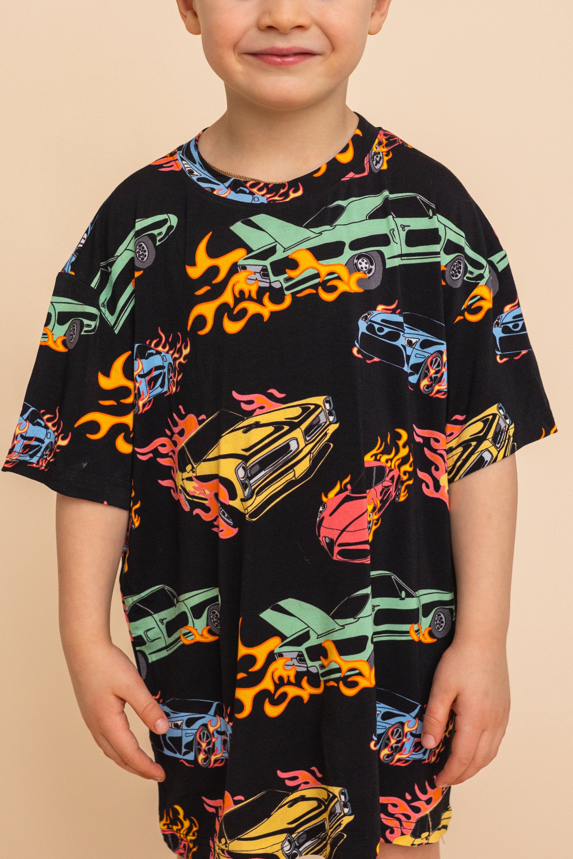 Kids' Long Tee "DANGEROUS CURVES"