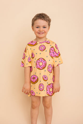 Kids' Long Tee "I DONUT CARE"