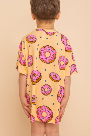 Kids' Long Tee "I DONUT CARE"