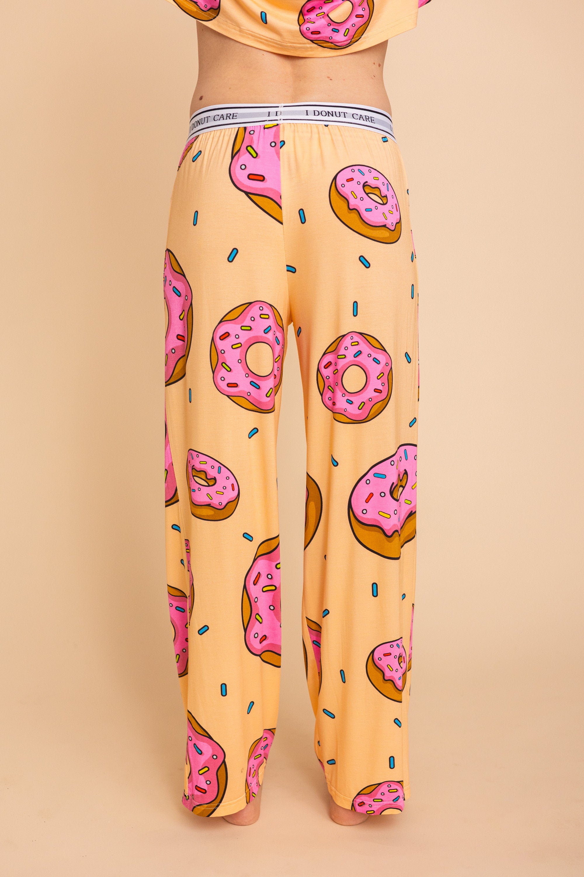 Pajama Pants "I DONUT CARE"