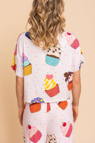 Pajama Crop Top "ADDICTED TO YOU"