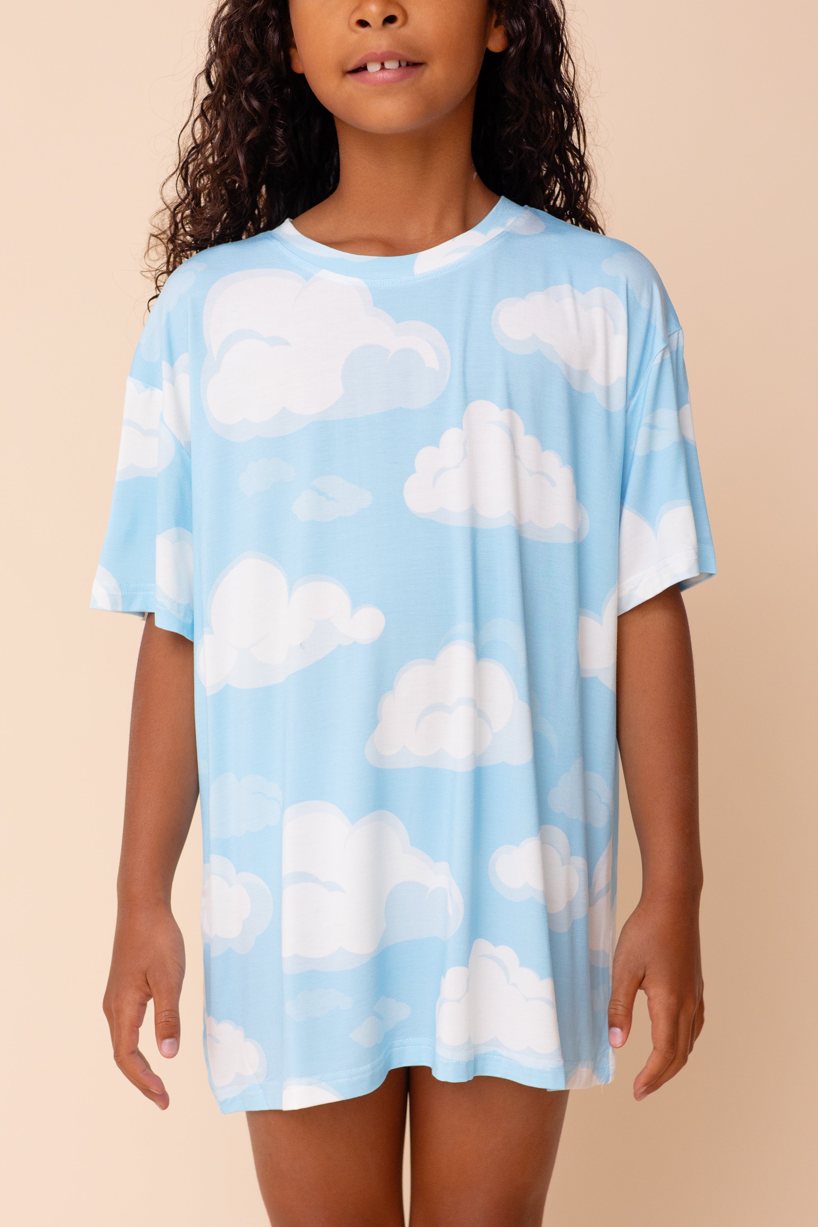 Kids Long Tee "SUR UN NUAGE"