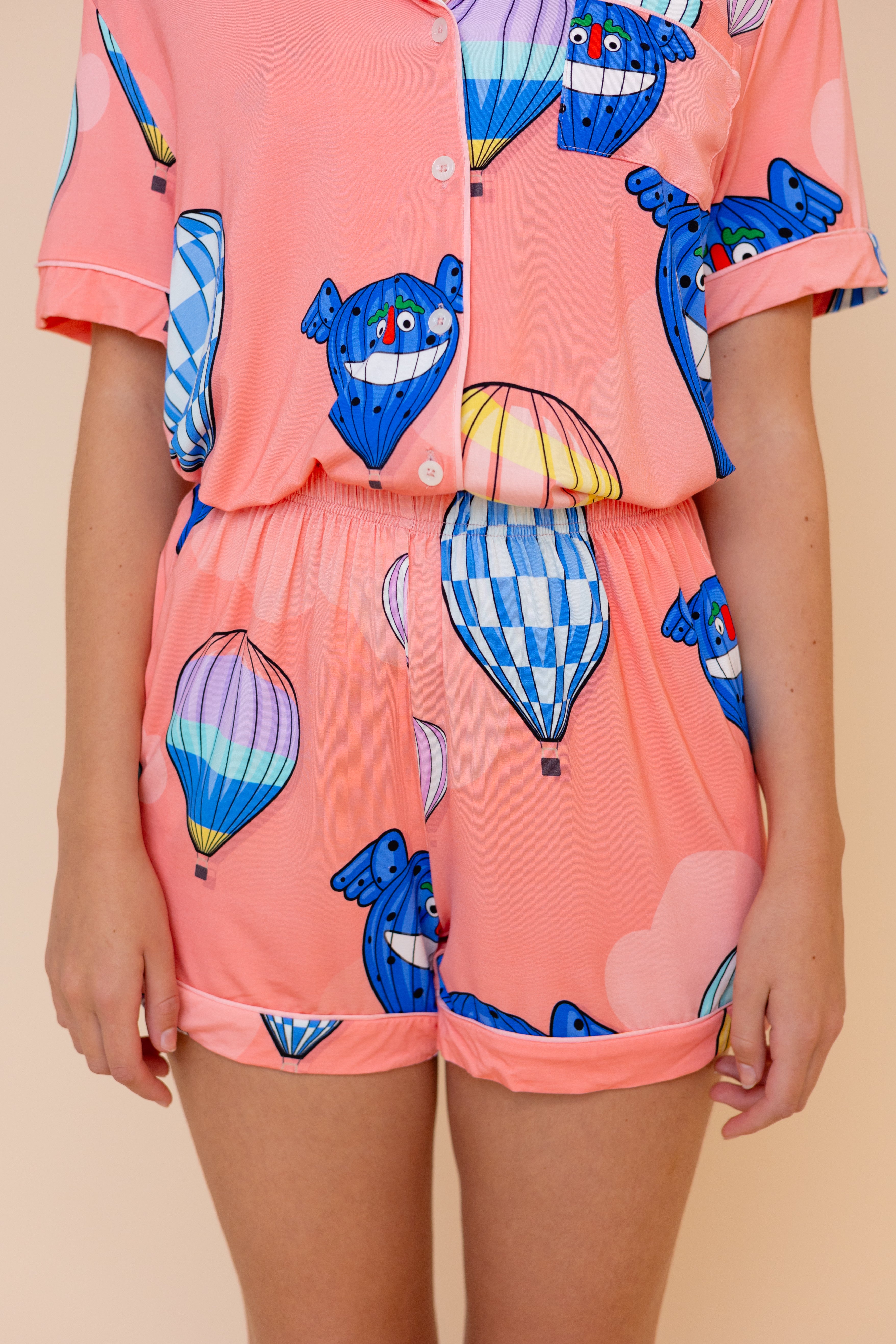 Pajama Shorts "FEELING HIGH"
