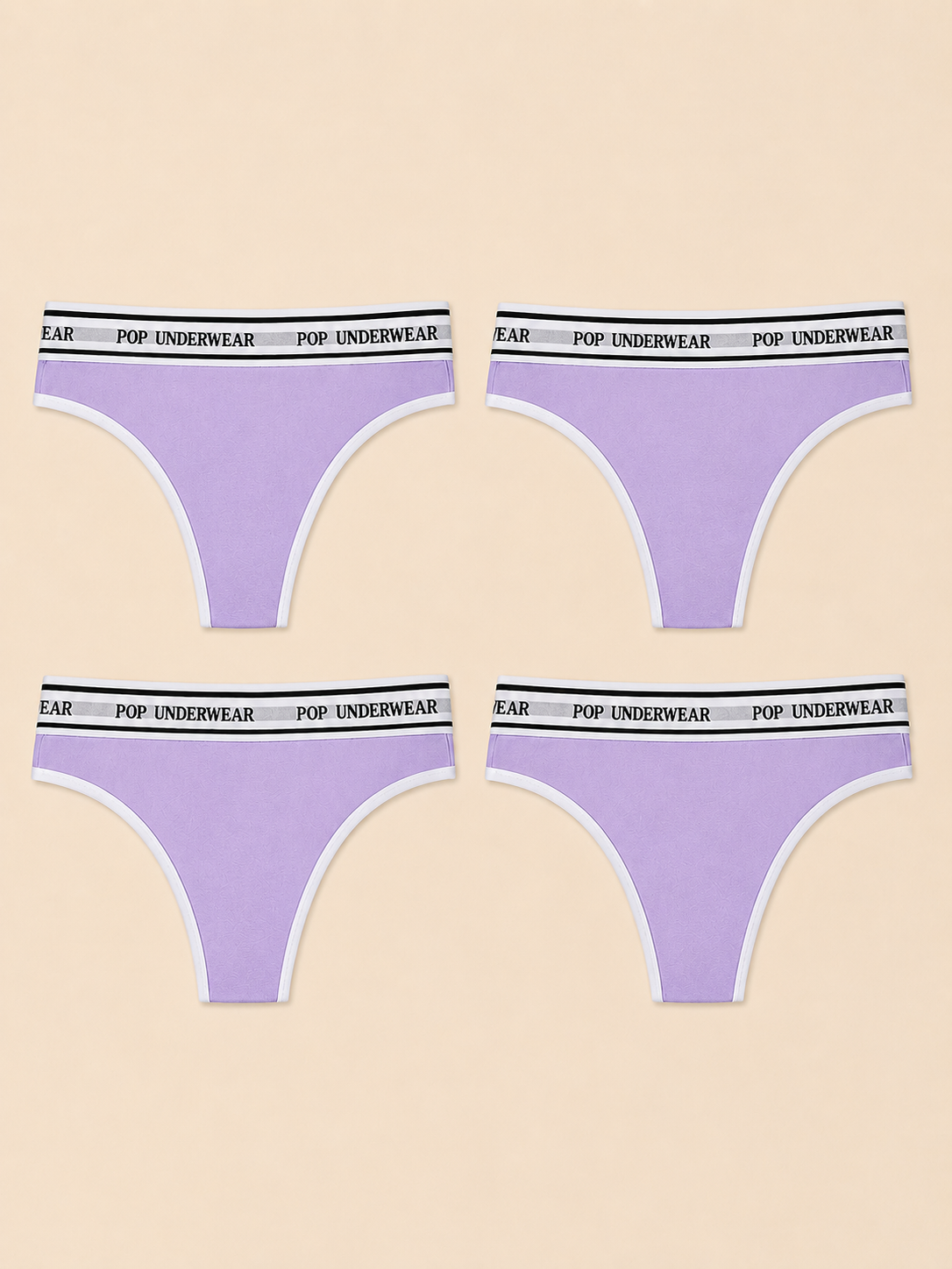 Mini "LILAS" Thong - Pack of 4