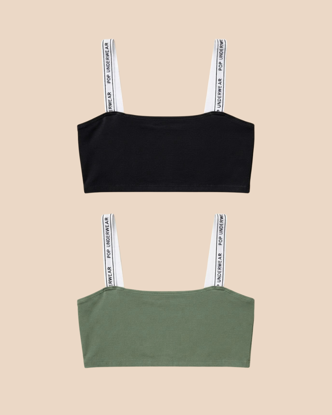 Top Tube "BLACK & KHAKI" - 2 Pack