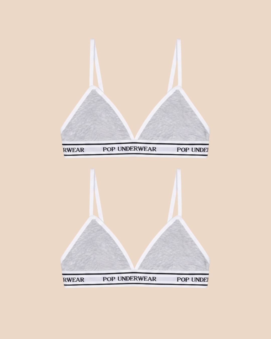 "GRIS" Triangle Top - 2 Pack