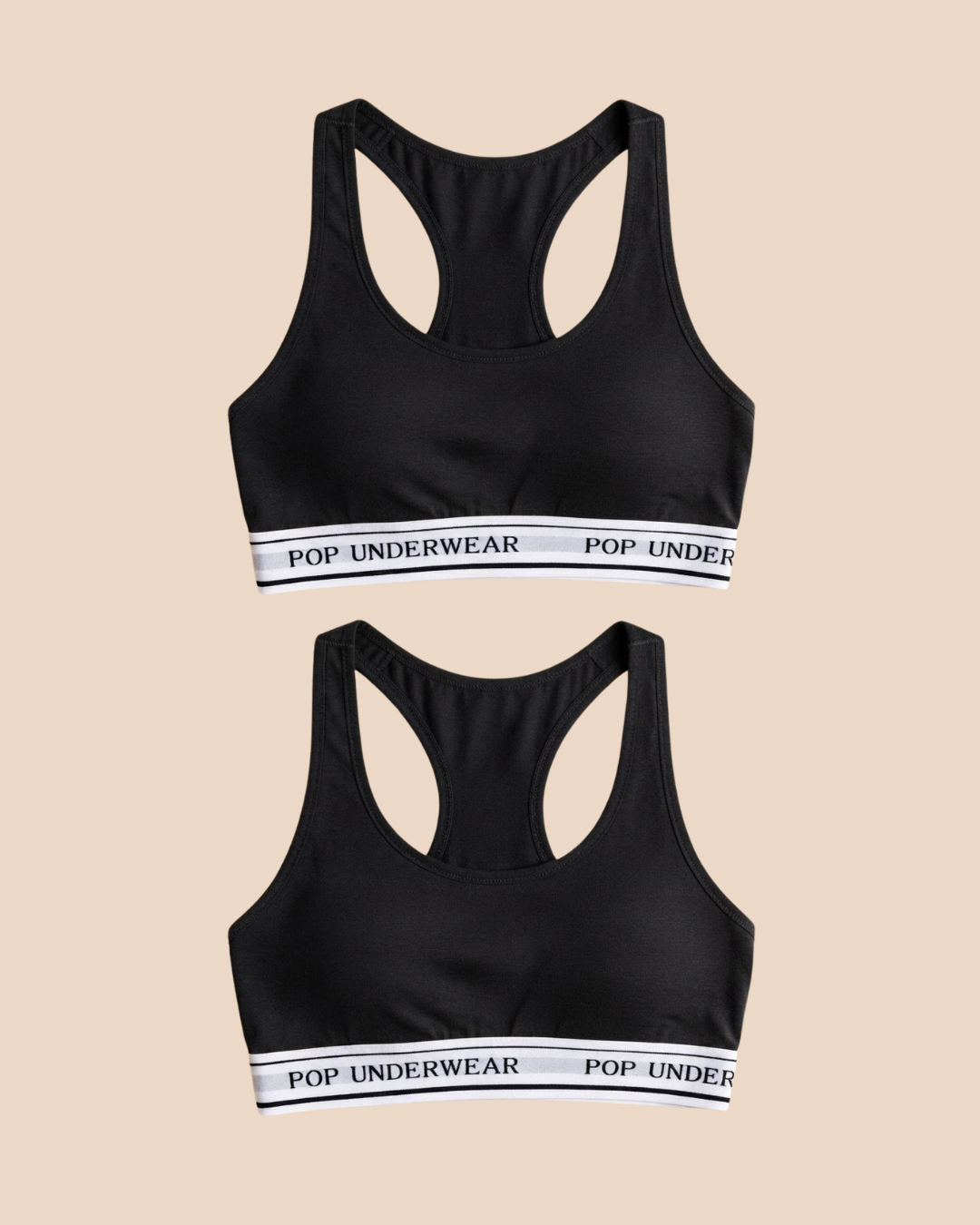 Black Sports Bra - 2 Pack