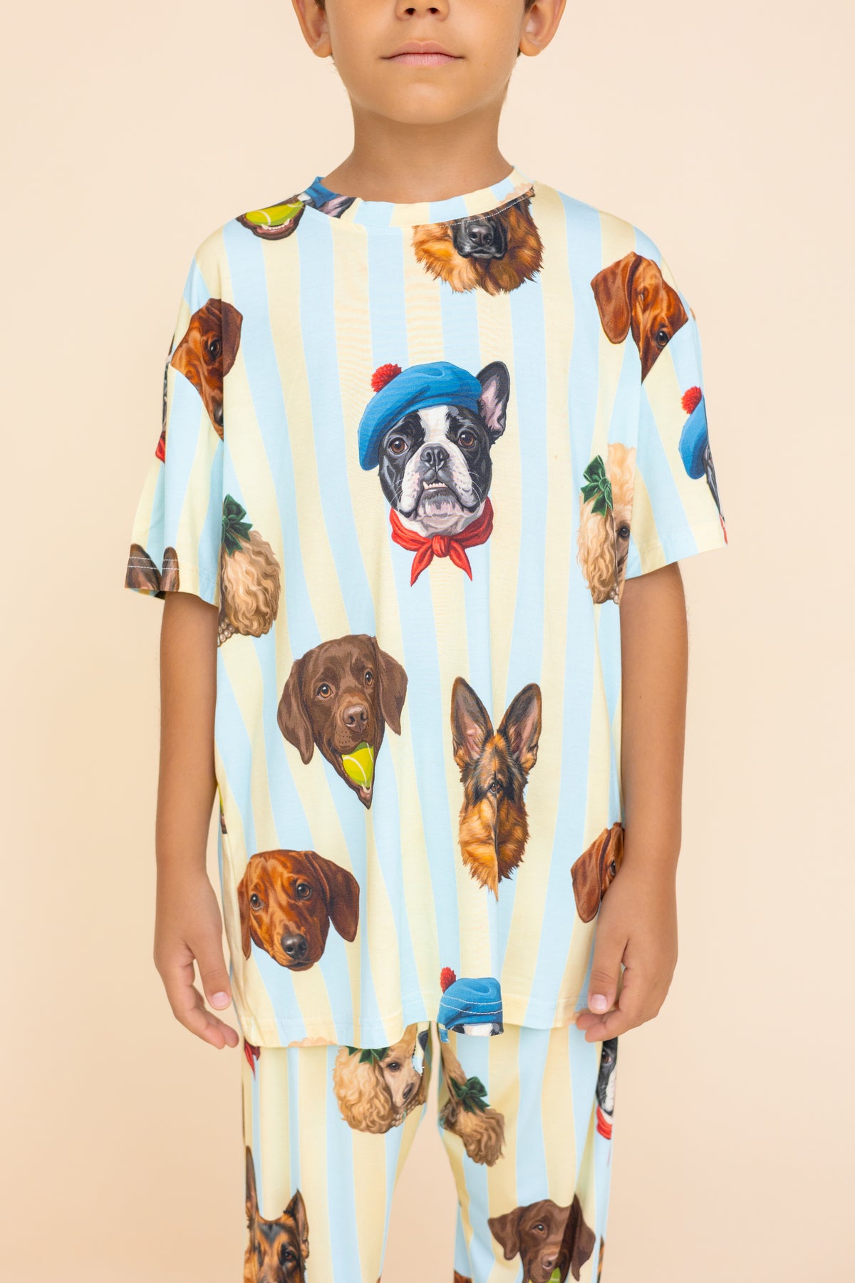 Kids' Long Sleeve T-Shirt "C'EST CHIEN"