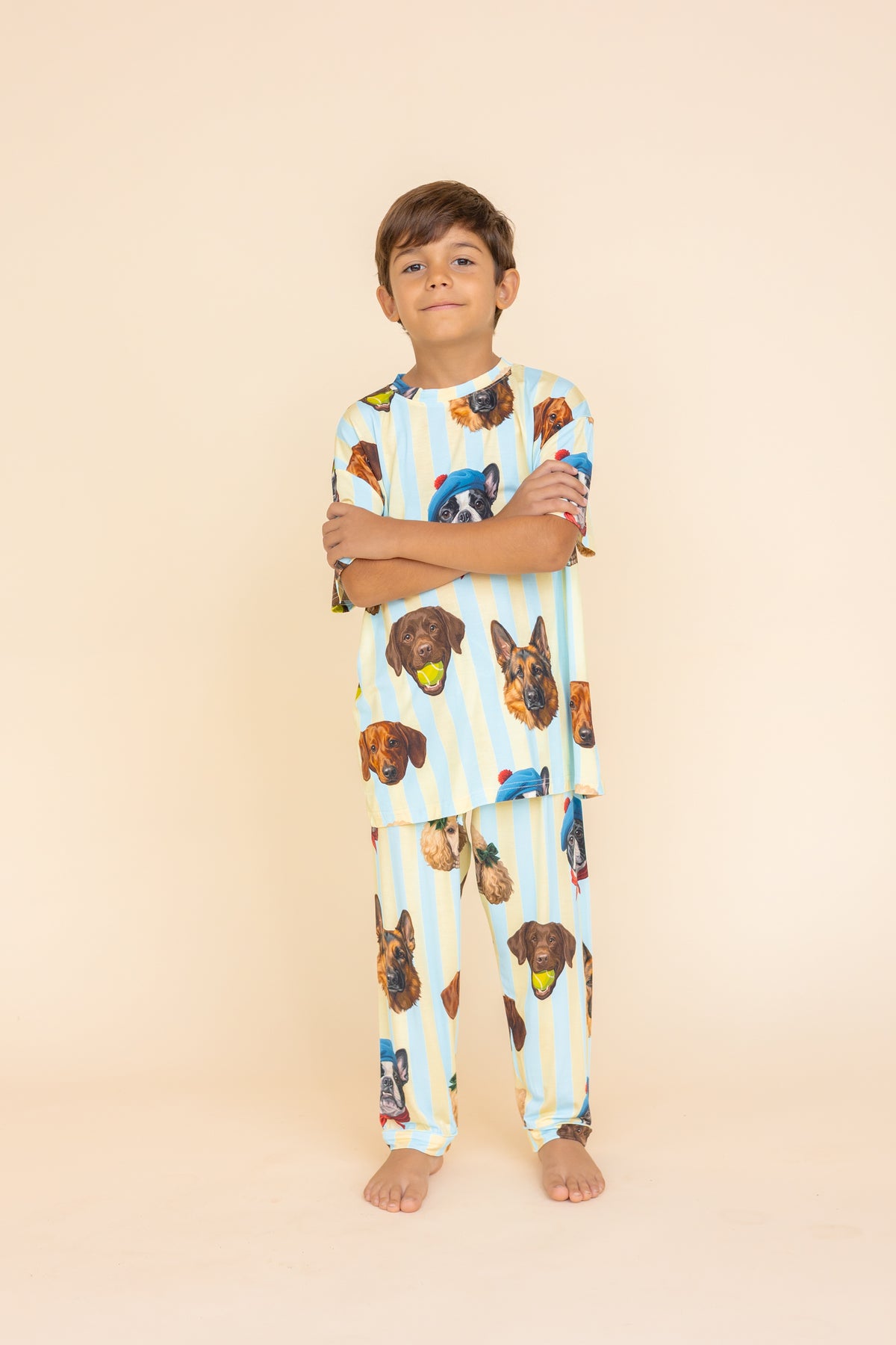 Kids' Long Sleeve T-Shirt "C'EST CHIEN"