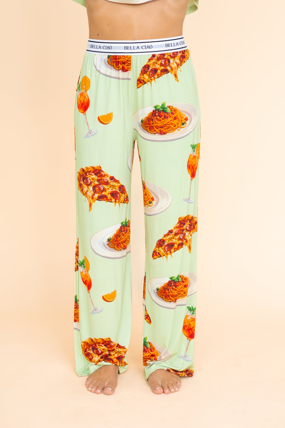 Flared Pajama Jogger "BELLA CIAO"