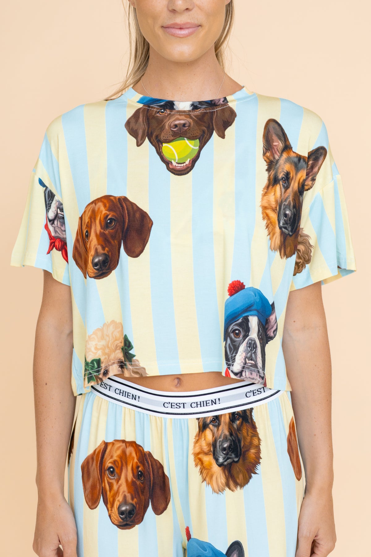 Pajama Top "C'EST CHIEN"