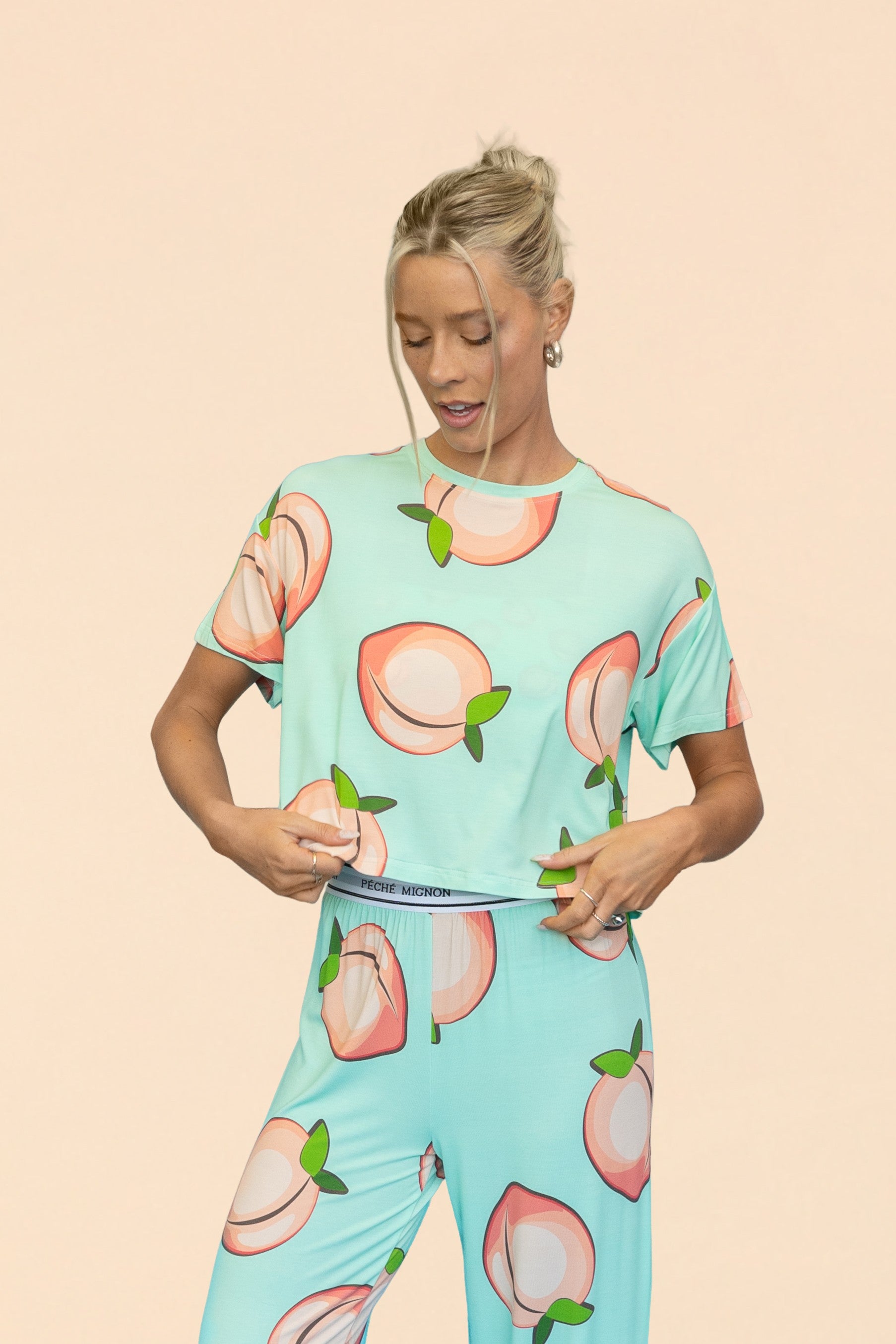Pajama Crop Top "PÉCHÉ MIGNON"