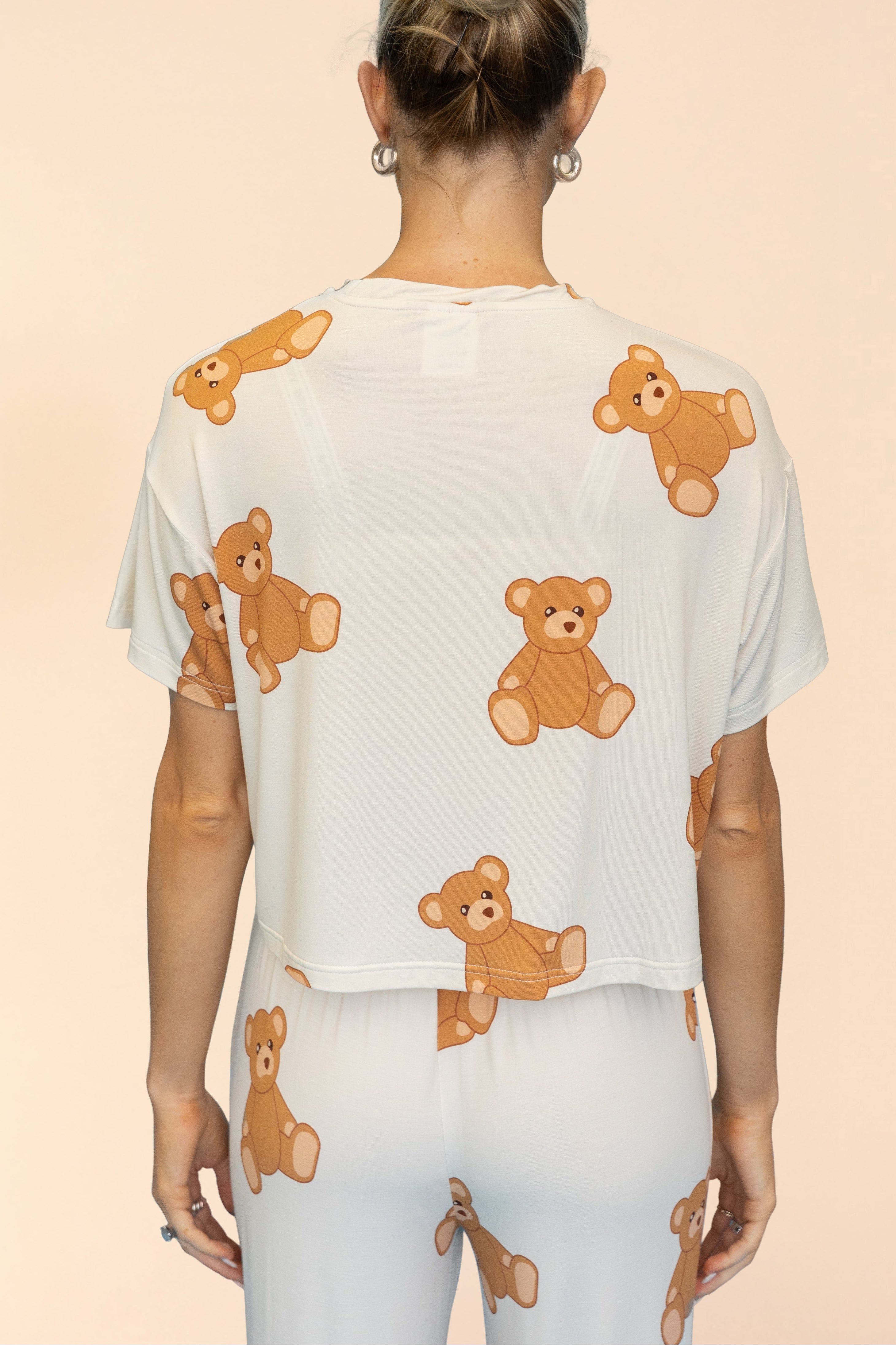 Pajama Crop Top "MY TEDDY BEAR"