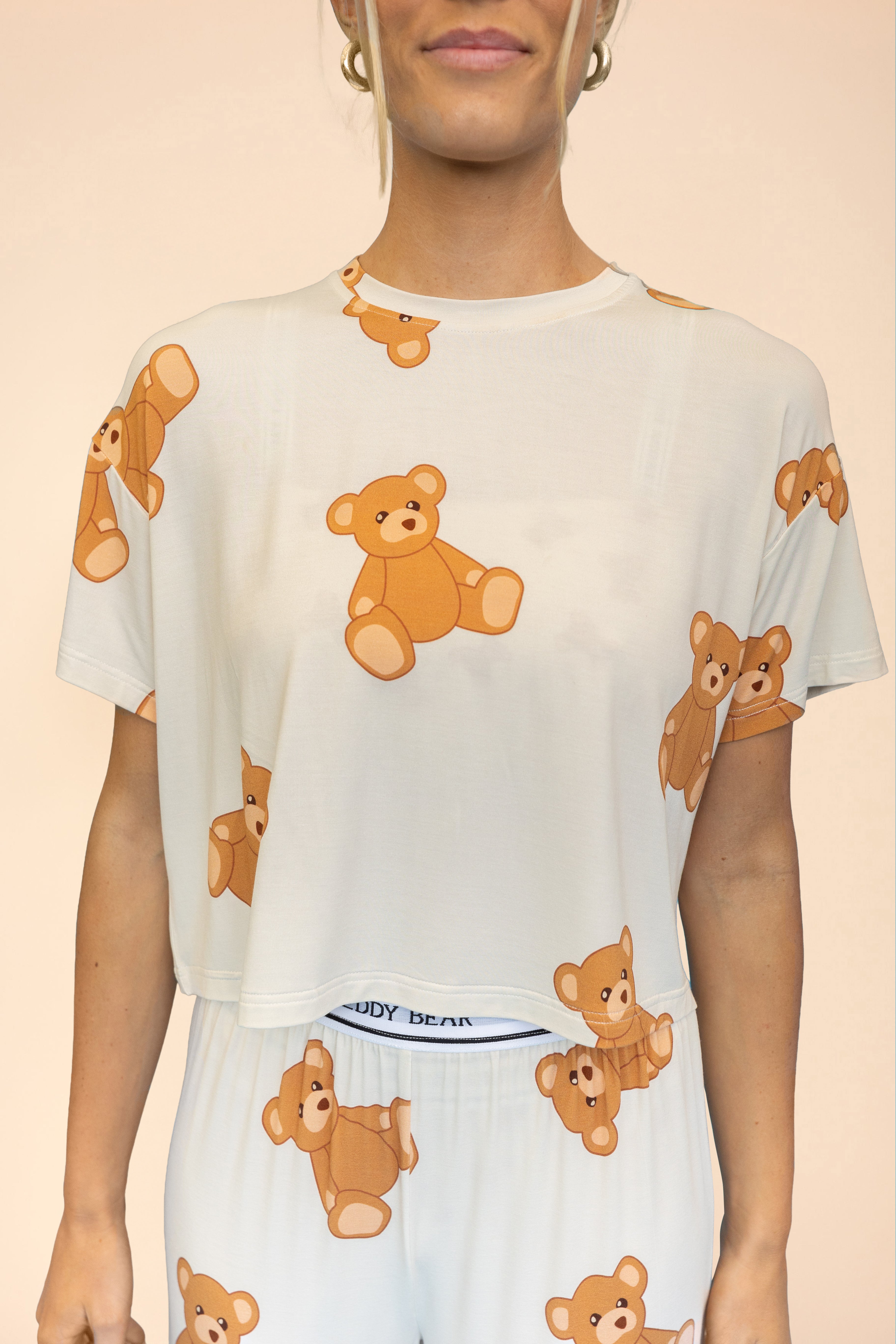 Pajama Crop Top "MY TEDDY BEAR"