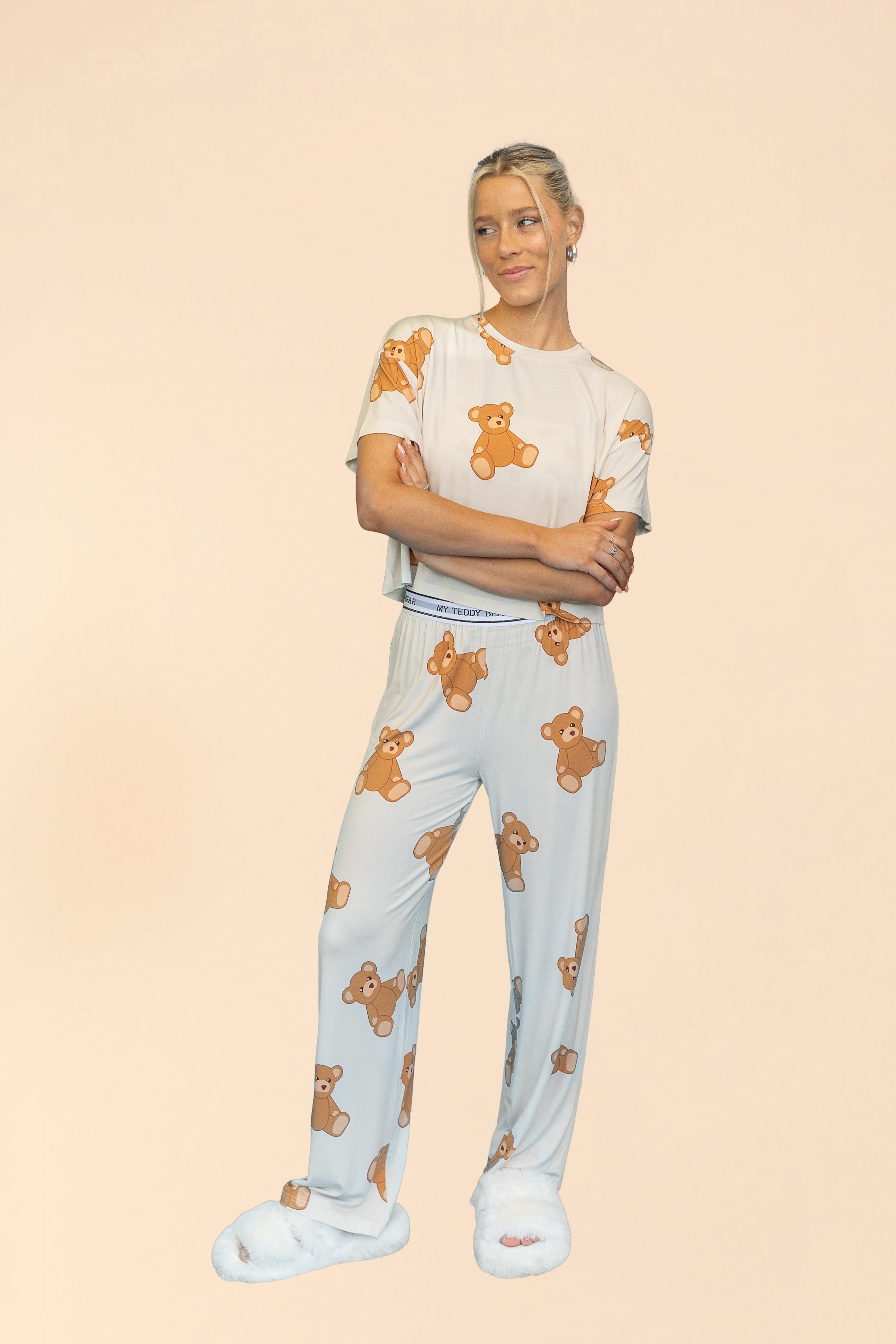 Pajama Crop Top "MY TEDDY BEAR"