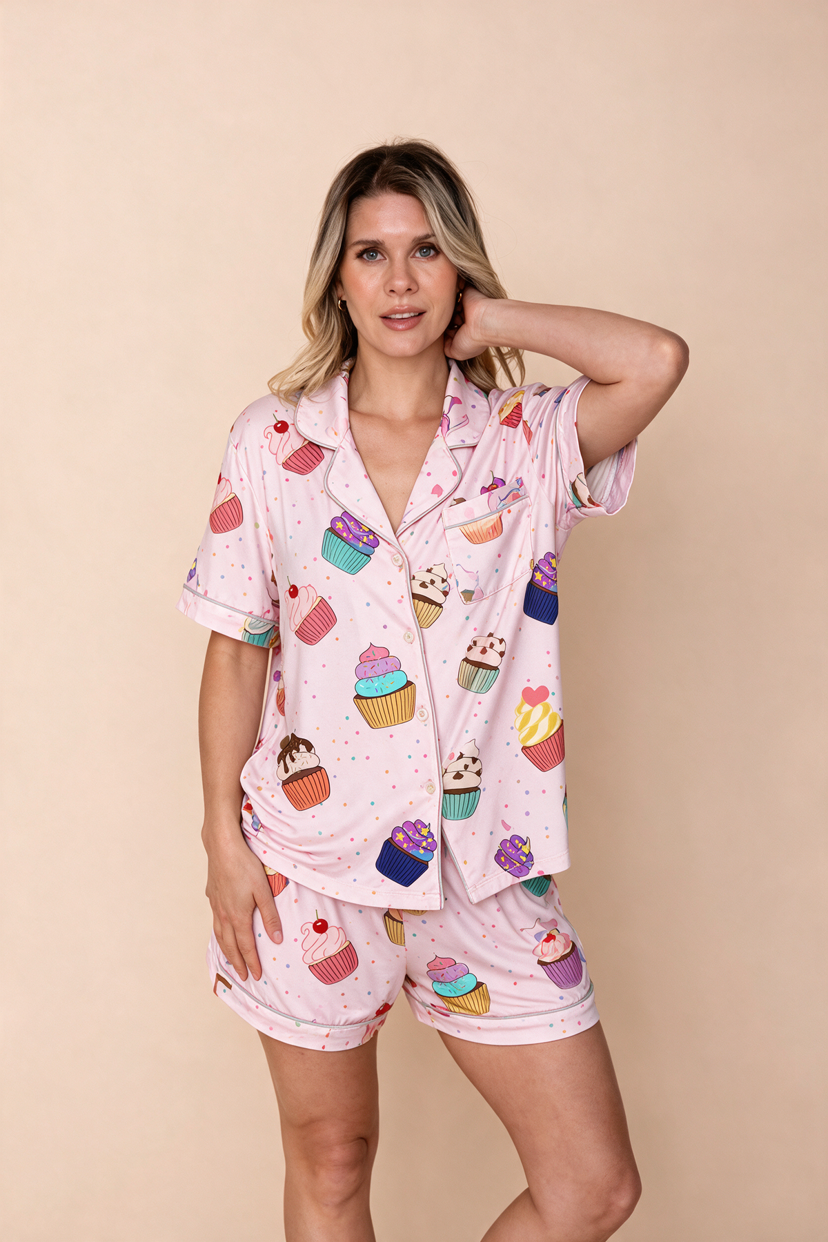 Pajama Blouse "DANGEROUS CURVES"