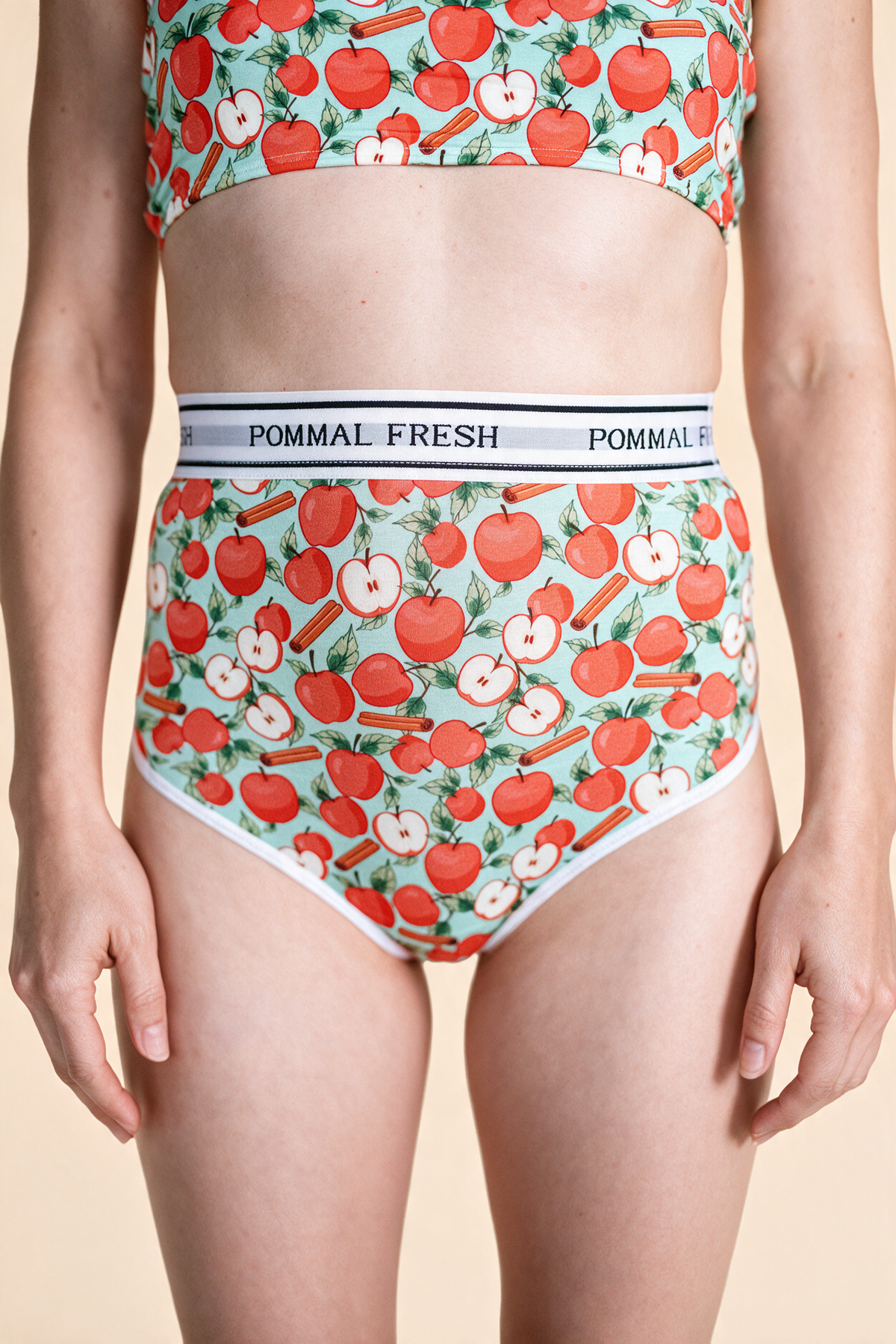 "POMMAL FRESH" High-Waisted Thong