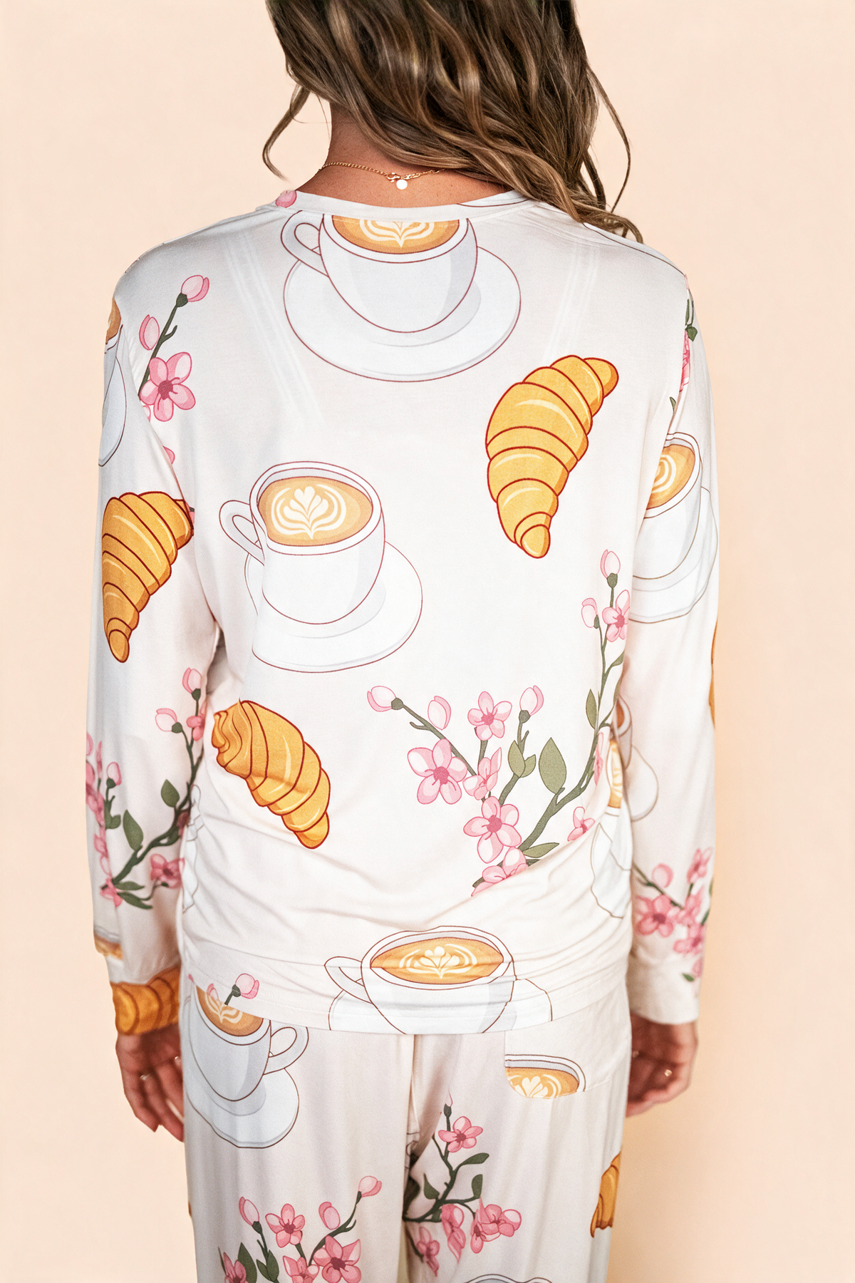 Long Sleeve Pajama Top "GOOD MORNING" 