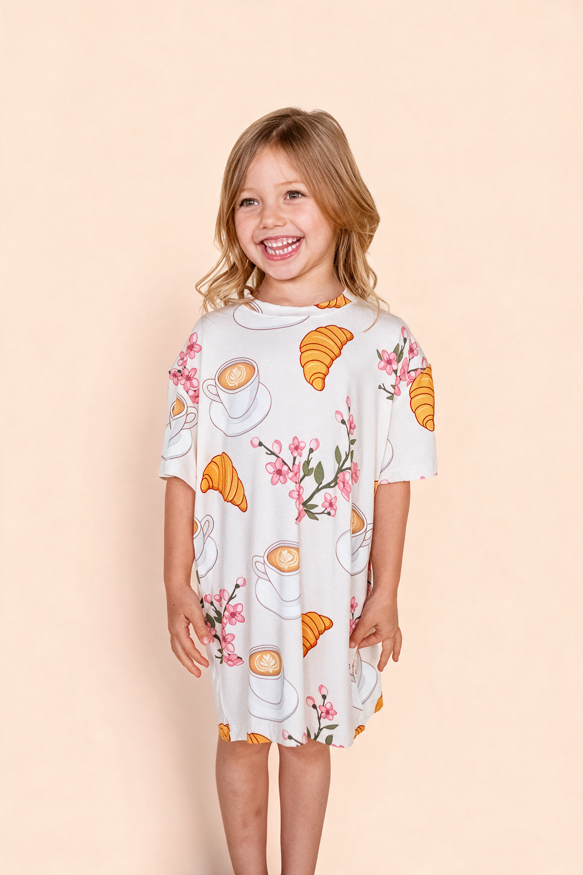 Kids' Long Tee "GOOD MORNING"