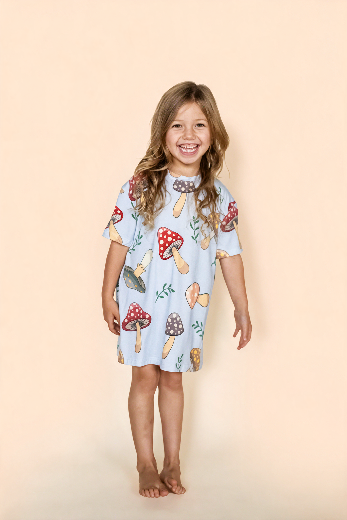 Kids' Long-Sleeve Tee "T'ES MUSH"