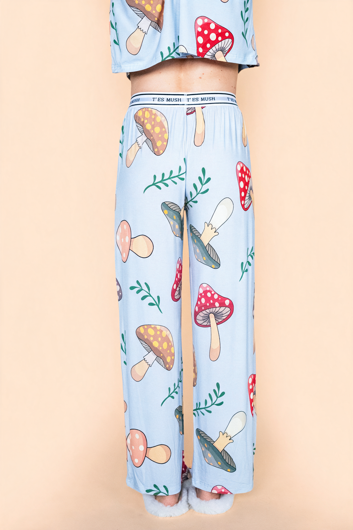 Flared Pajama Pant "T'ES MUSH"