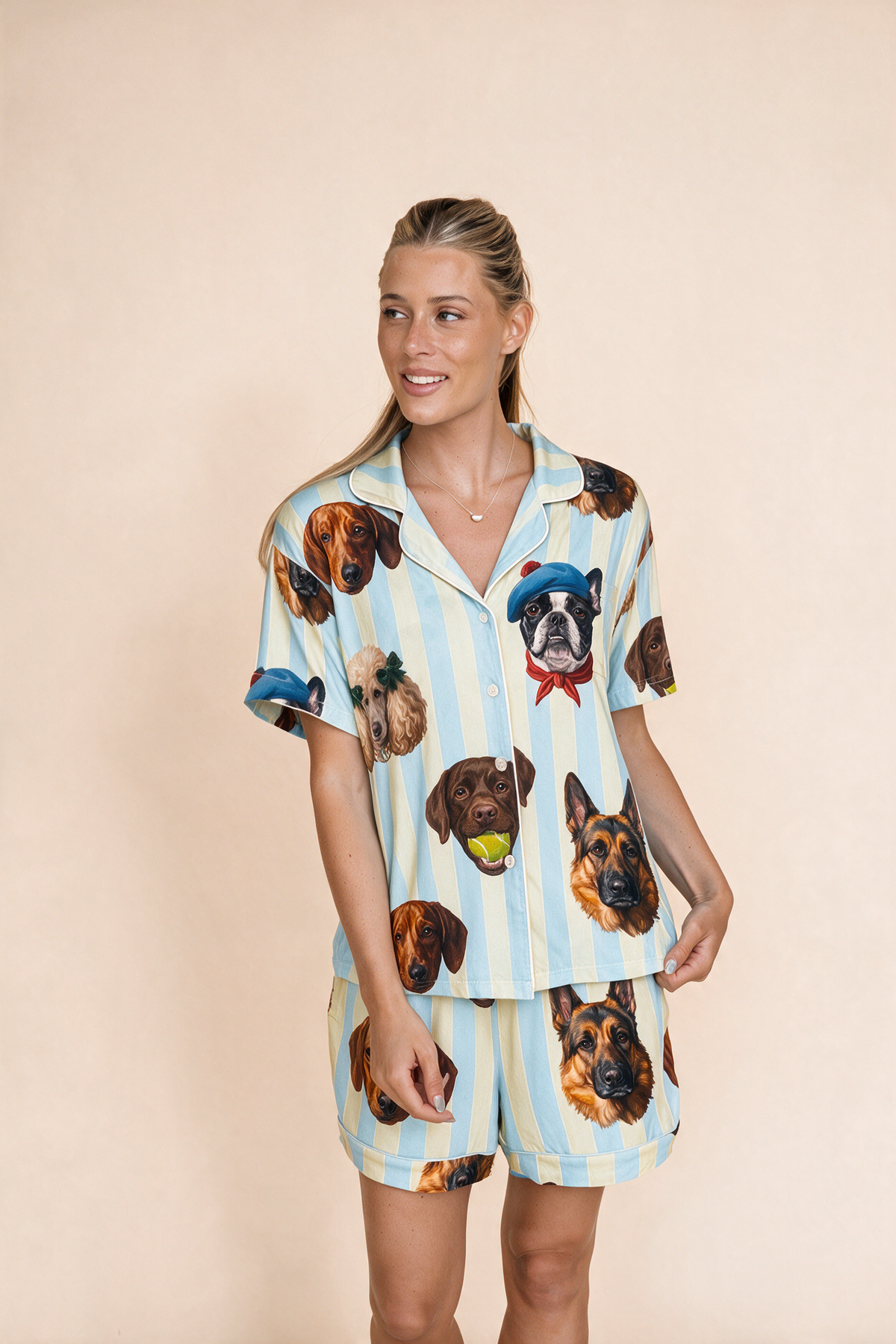 Pajama Blouse"C'EST CHIEN"