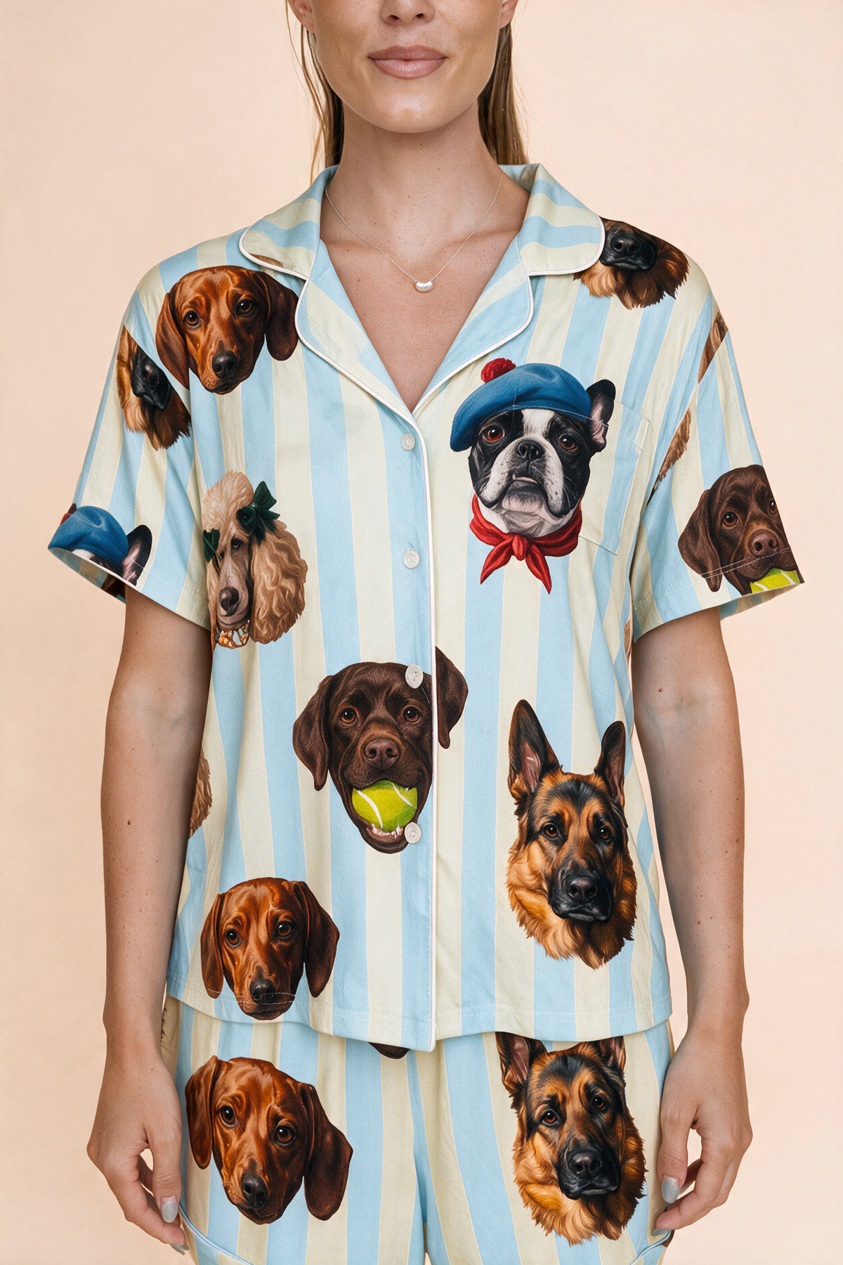 Pajama Blouse"C'EST CHIEN"